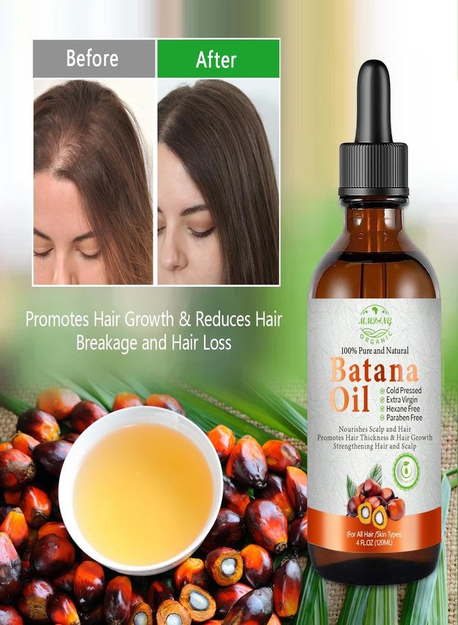MMPANG Batana Oil for Hair Growth Organic Raw Batana Hair Oil Natural Cold Pressed Pure Glass Bottle Oils to Thicken Brows, Repair Hair & Scalp, All Hair Types (4 fl oz) by MMPANG - Image 3